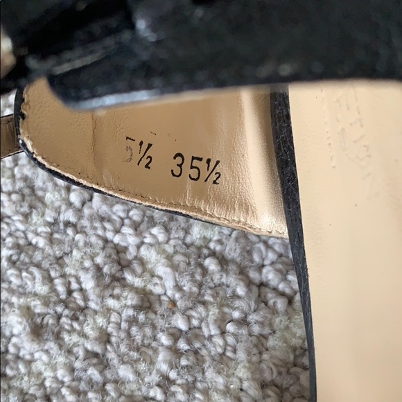 Bebe 2000’s Millennium Black Leather and Cork Heel Stilettos 5.5 - Picture 8 of 8